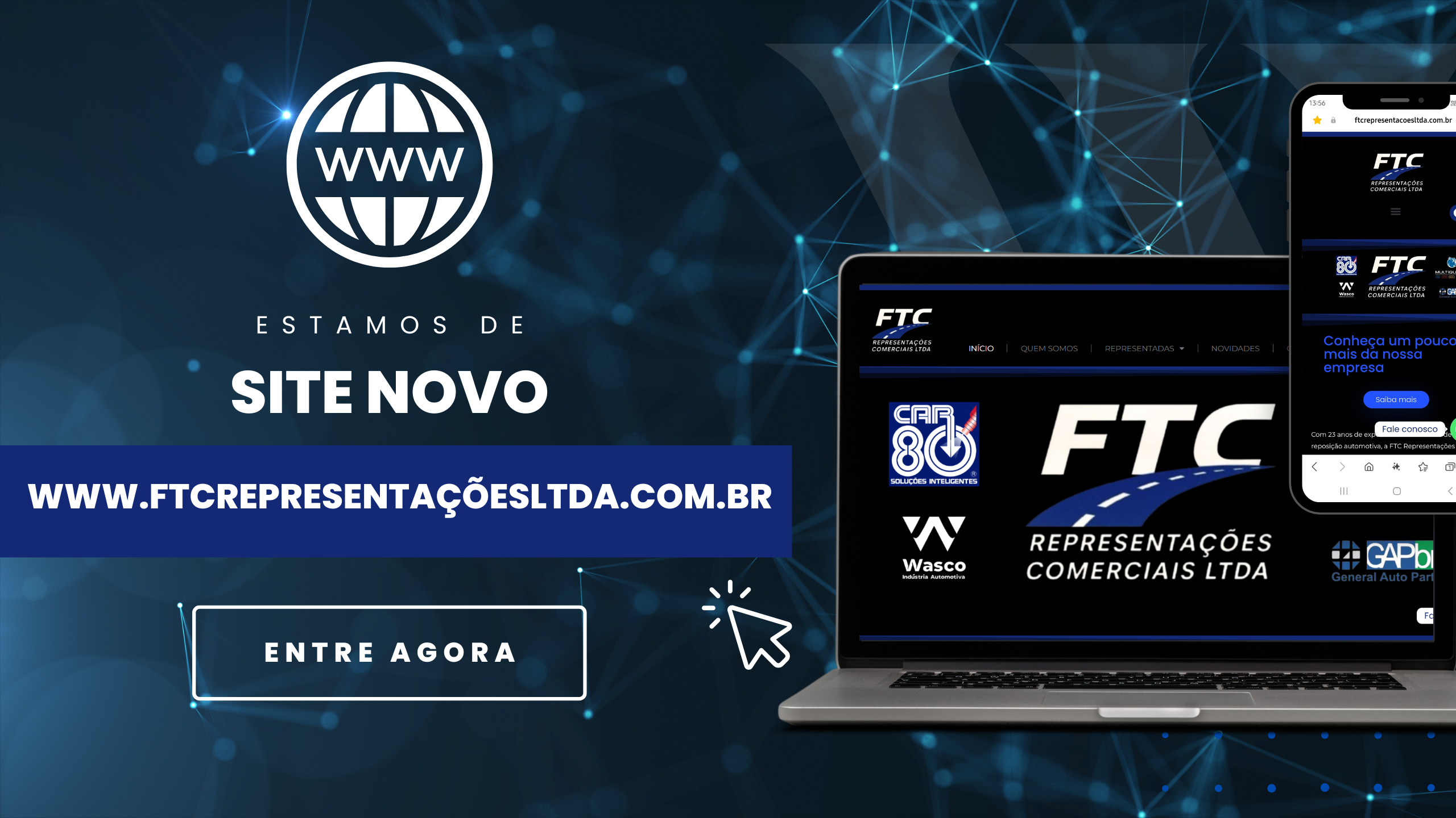 Leia mais sobre o artigo FTC LANÇA SEU NOVO SITE: MODERNO, INFORMATIVO E FEITO PARA VOCÊ!